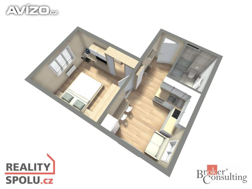 Foto inzerátu Pronájem bytu 1+1 35 m², Vochov