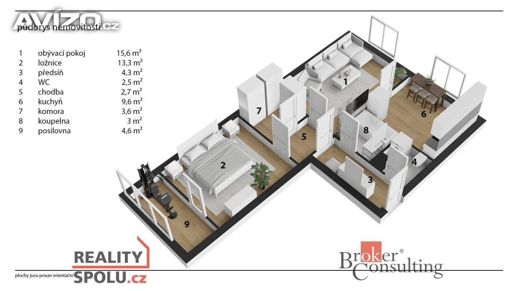 Foto inzerátu Pronájem bytu 2+1 55 m², Praha