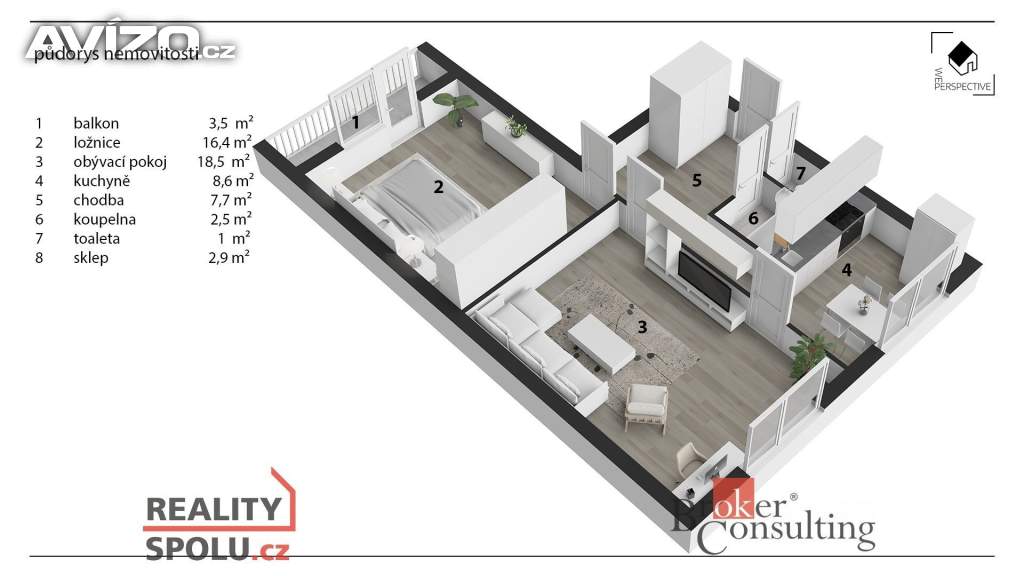 Foto inzerátu Pronájem bytu 2+1 58 m², Hradec Králové
