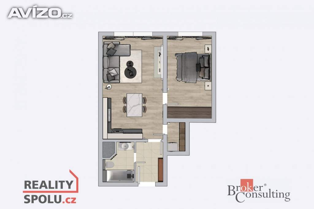 Foto inzerátu Pronájem bytu 2+kk 41 m², Praha