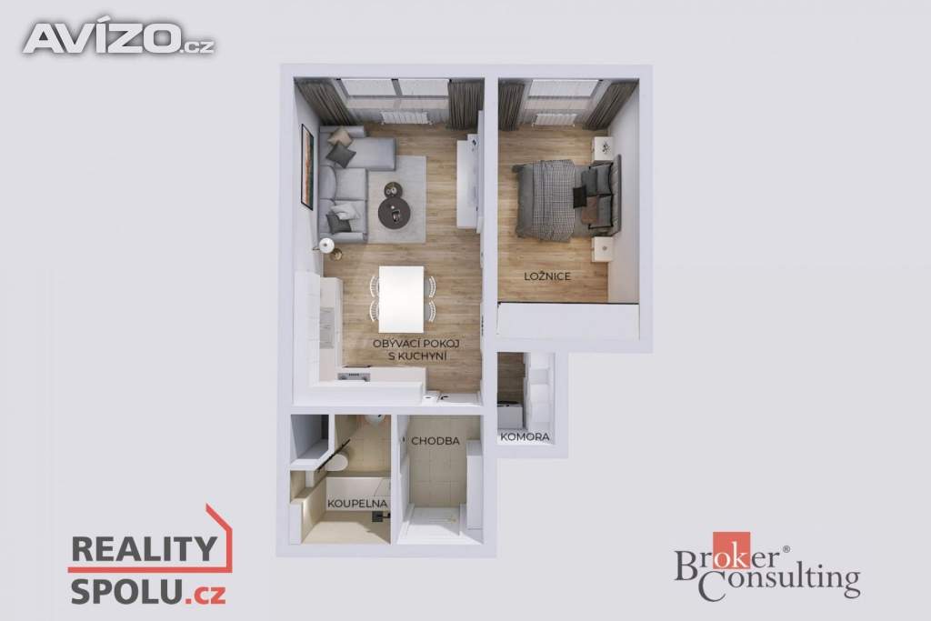 Foto inzerátu Pronájem bytu 2+kk 41 m², Praha