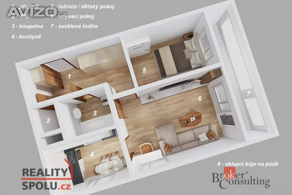 Foto inzerátu Prodej bytu 2+kk 51 m², Praha