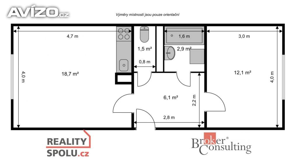 Foto inzerátu Pronájem bytu 2+kk 41 m², Jablonec nad Nisou