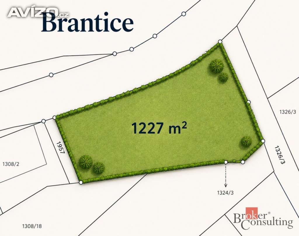 Foto inzerátu Prodej pozemky pro bydlení, 1 227 m² - Brantice