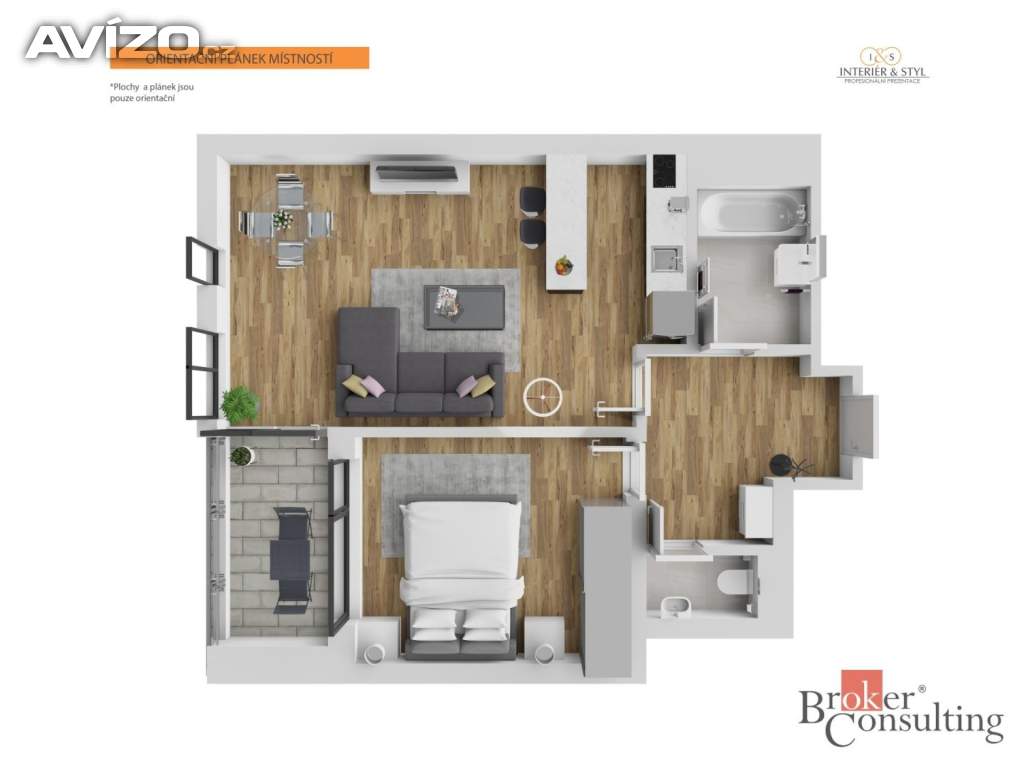 Foto inzerátu Prodej bytu 2+kk 54 m², Praha