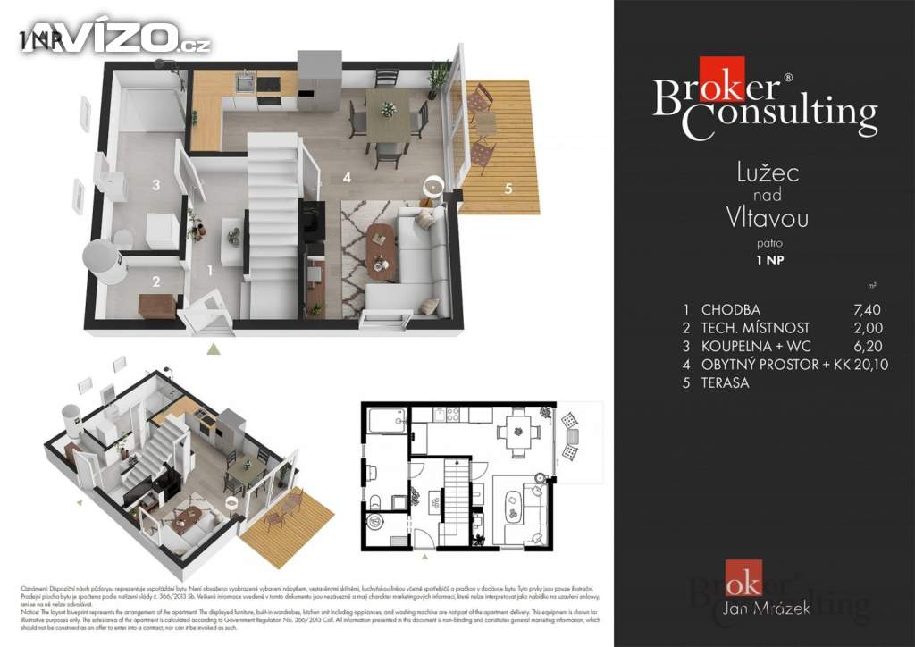 Foto inzerátu Prodej rodinného domu 66 m², Lužec nad Vltavou