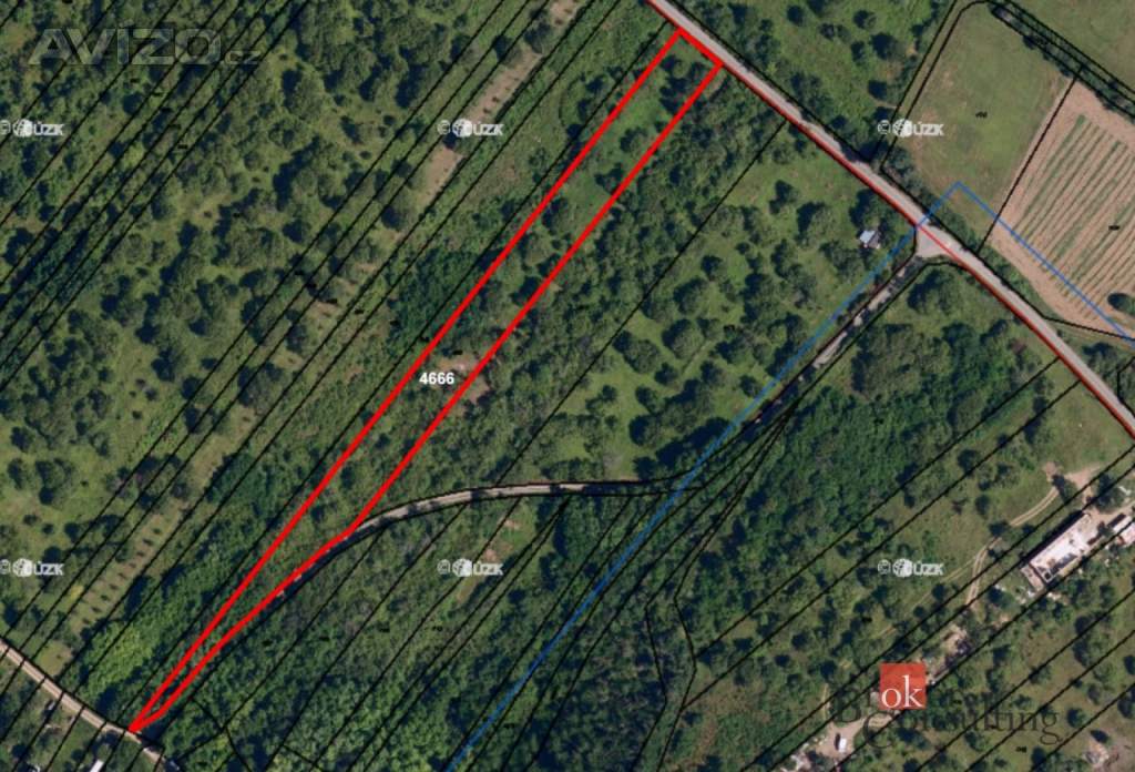 Prodej zahrady 4 535 m², Dolní Kounice