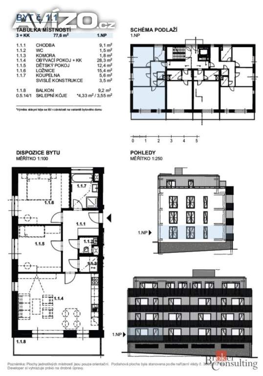 Foto inzerátu Prodej byty 3+kk, 90 m² - Rokycany - Plzeňské Předměstí