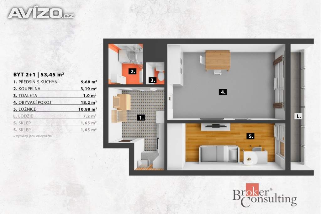 Foto inzerátu Prodej bytu 2+1 53 m², Praha