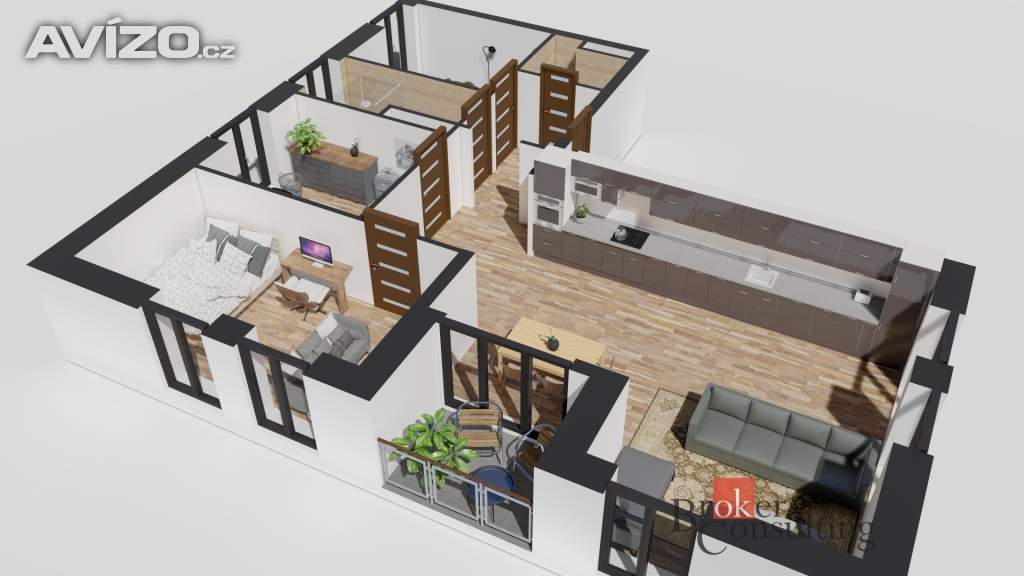 Foto inzerátu Prodej bytu 4+kk 92 m², Ostrava