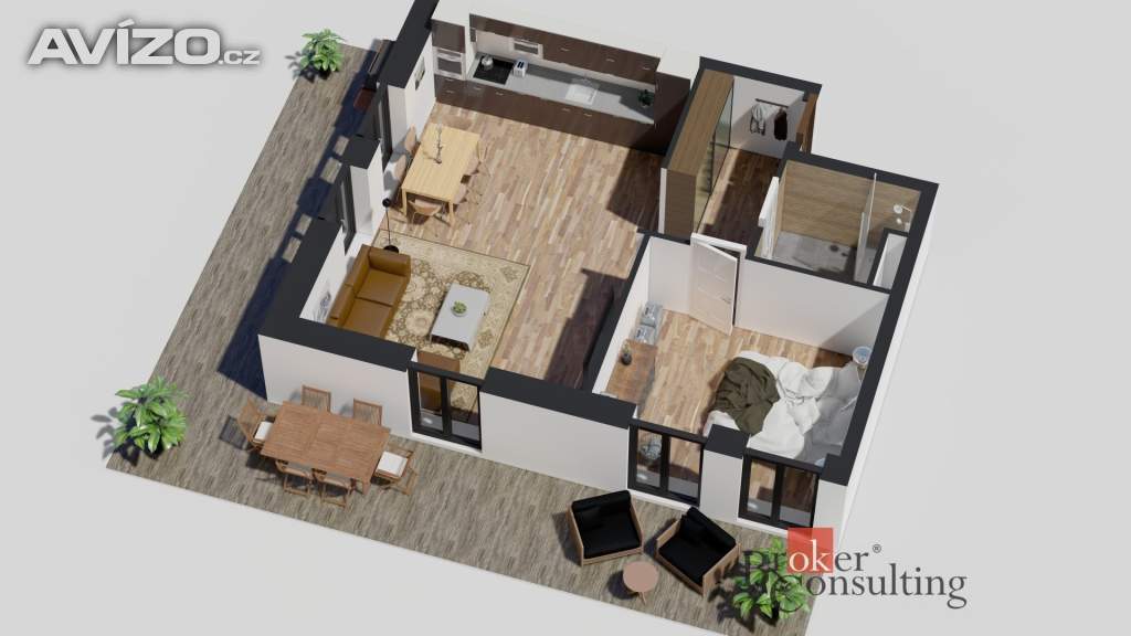Foto inzerátu Prodej bytu 2+kk 54 m², Ostrava