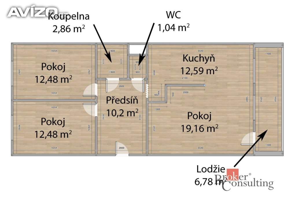 Foto inzerátu Prodej bytu 3+1 71 m², Beroun