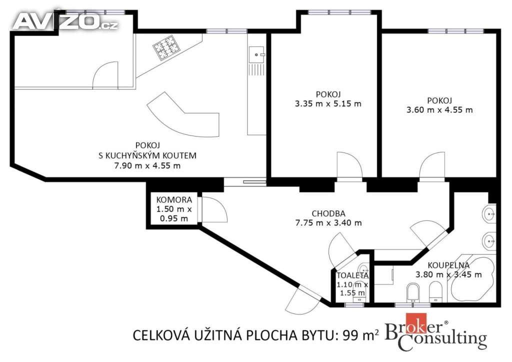Foto inzerátu Prodej bytu 2+kk 49 m², Brno