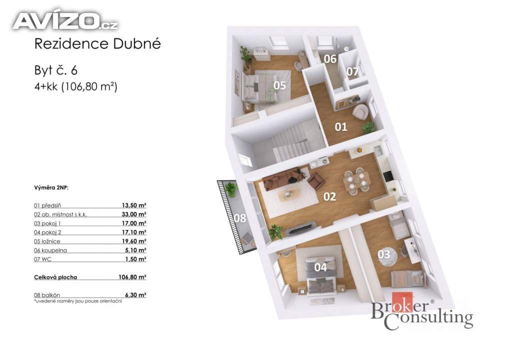 Foto inzerátu Prodej bytu 4+kk 110 m², Dubné