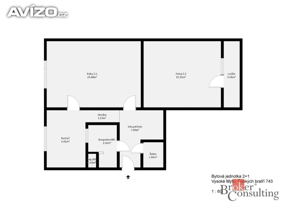 Foto inzerátu Prodej bytu 2+1 68 m², Vysoké Mýto