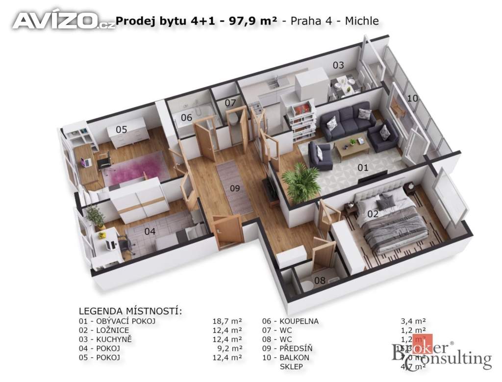 Foto inzerátu Prodej bytu 4+1 86 m², Praha