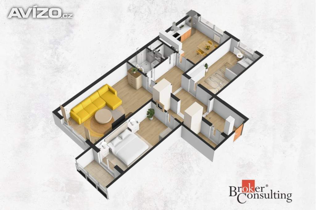 Foto inzerátu Pronájem bytu 3+1 79 m², Praha