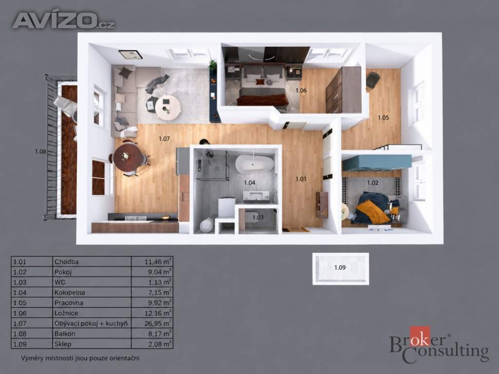 Foto inzerátu Pronájem bytu 4+kk 78 m², Vochov