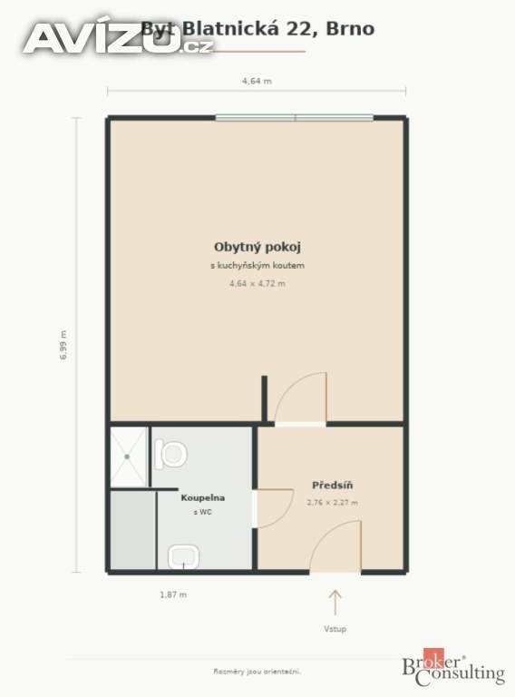 Foto inzerátu Prodej bytu 1+kk 33 m², Brno