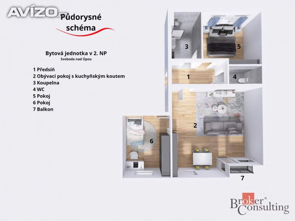 Foto inzerátu Prodej bytu 3+kk 79 m², Svoboda nad Úpou