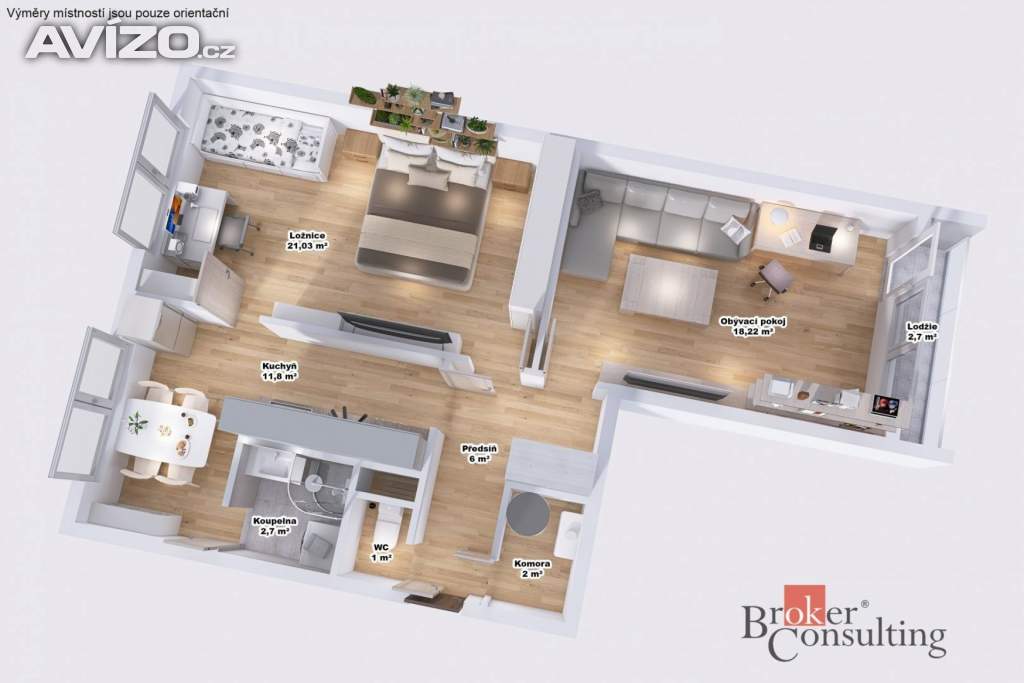 Prodej bytu 2+1 65 m², Černousy