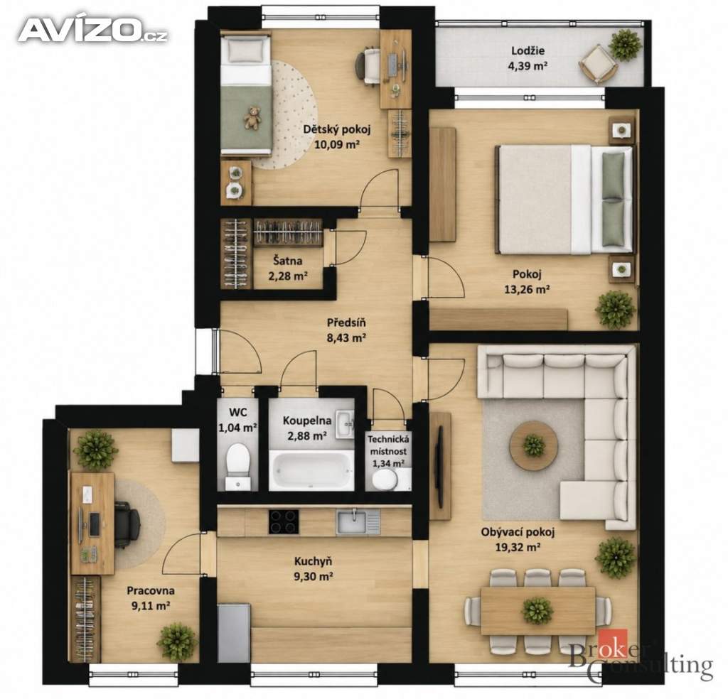 Foto inzerátu Prodej bytu 4+1 76 m², Kdyně