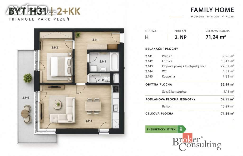 Foto inzerátu Pronájem bytu 2+kk 57 m², Plzeň
