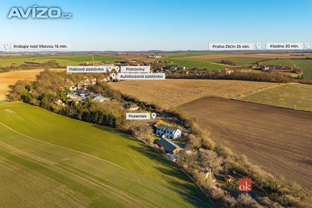 Foto inzerátu Prodej stavebního pozemku 1 328 m², Zvoleněves