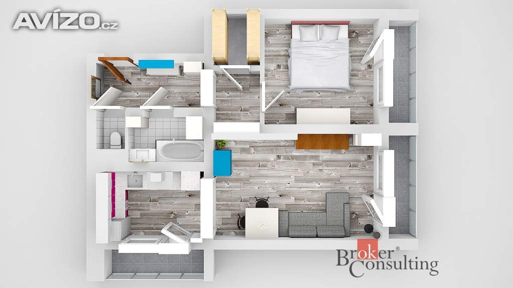 Foto inzerátu Prodej bytu 2+1 53 m², Kladno