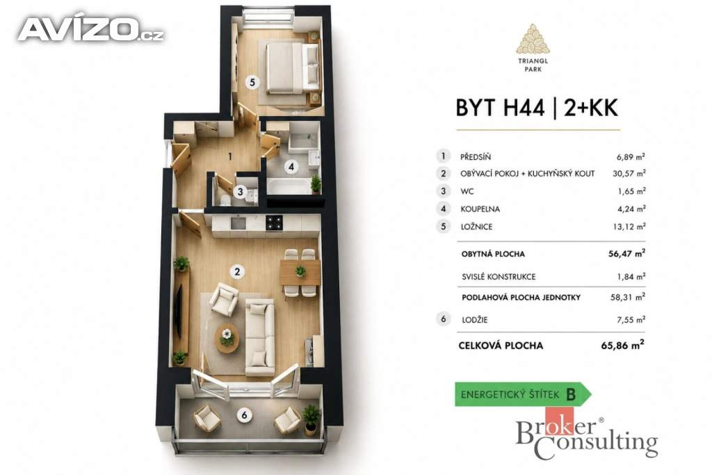 Foto inzerátu Pronájem bytu 2+kk 56 m², Plzeň