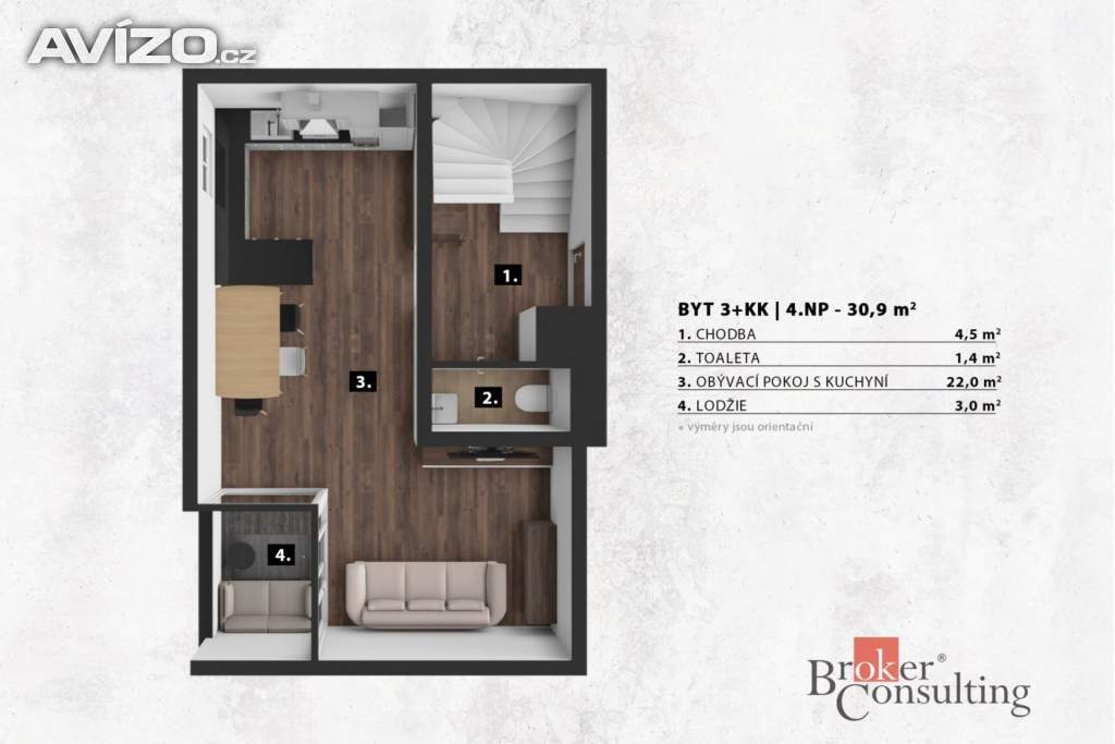 Foto inzerátu Prodej bytu 3+kk 70 m², Liberec