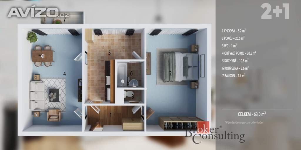 Foto inzerátu Prodej bytu 2+1 62 m², Jindřichův Hradec