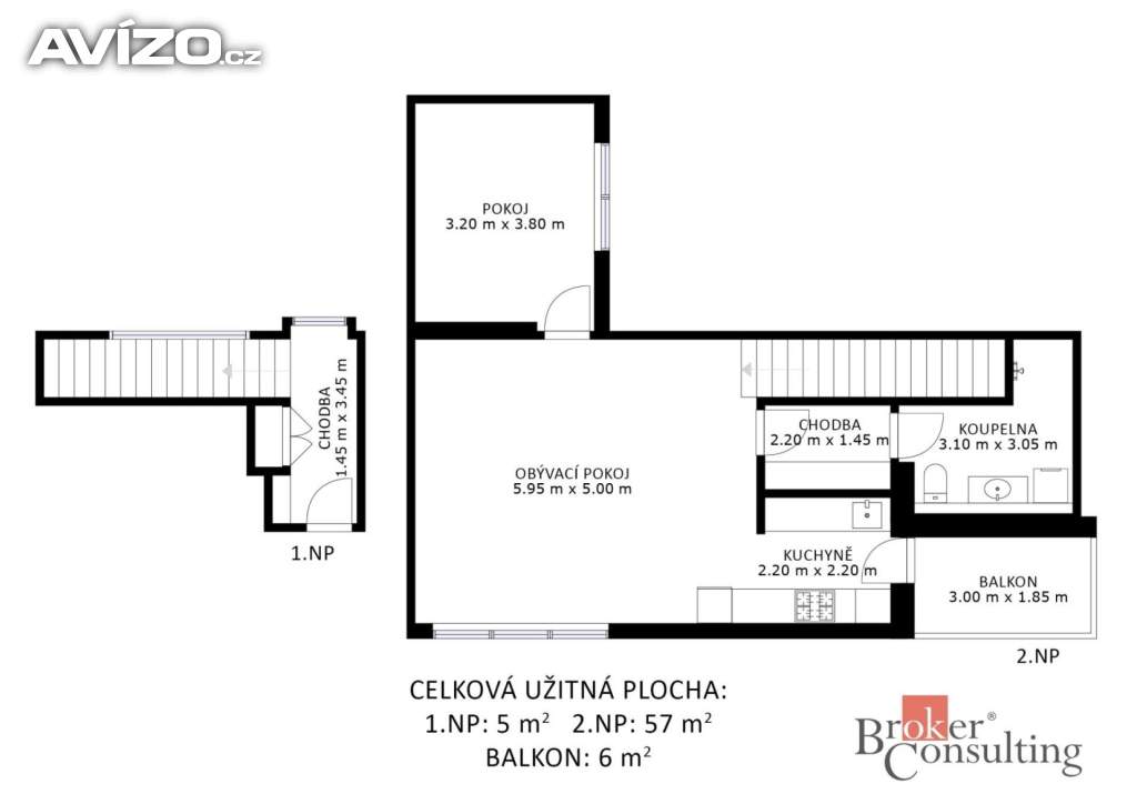 Foto inzerátu Prodej bytu 2+kk 67 m², Modřice