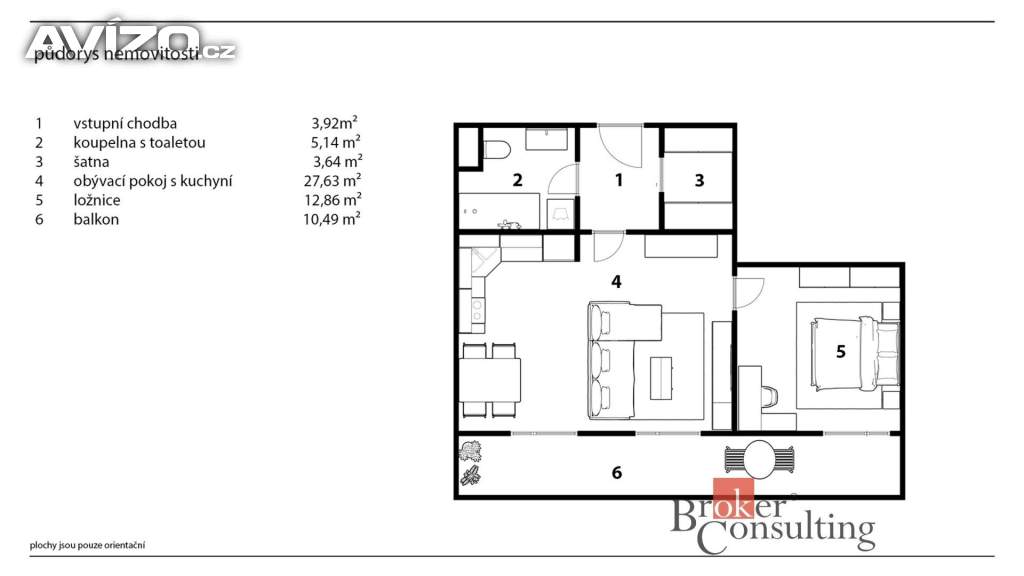 Foto inzerátu Prodej bytu 2+kk 56 m², Poděbrady