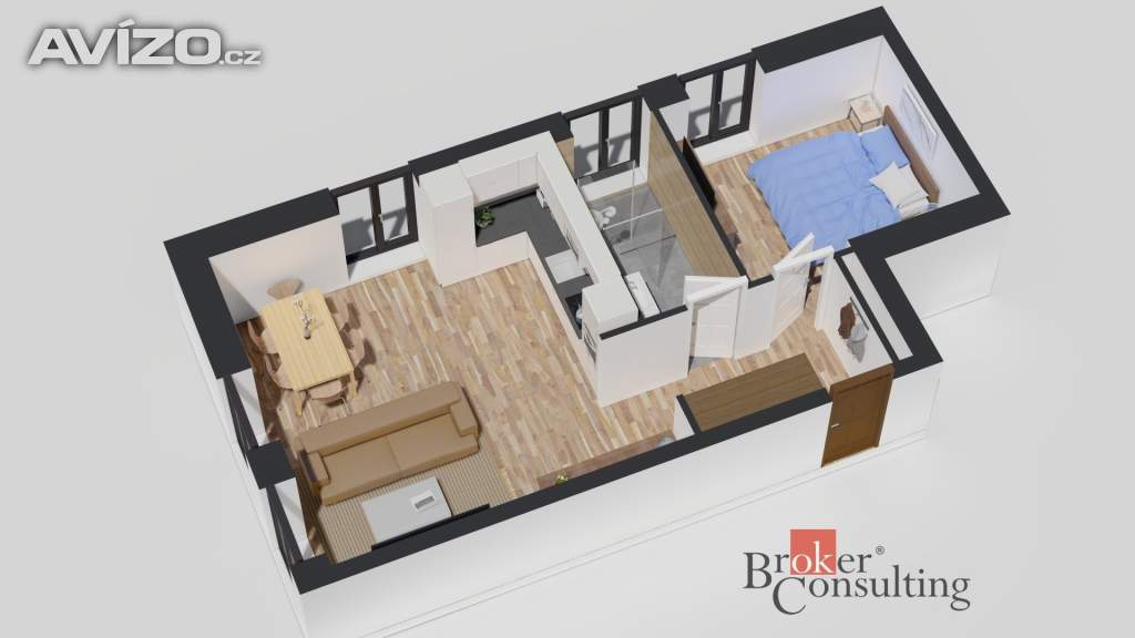 Foto inzerátu Prodej bytu 2+kk 47 m², Ostrava