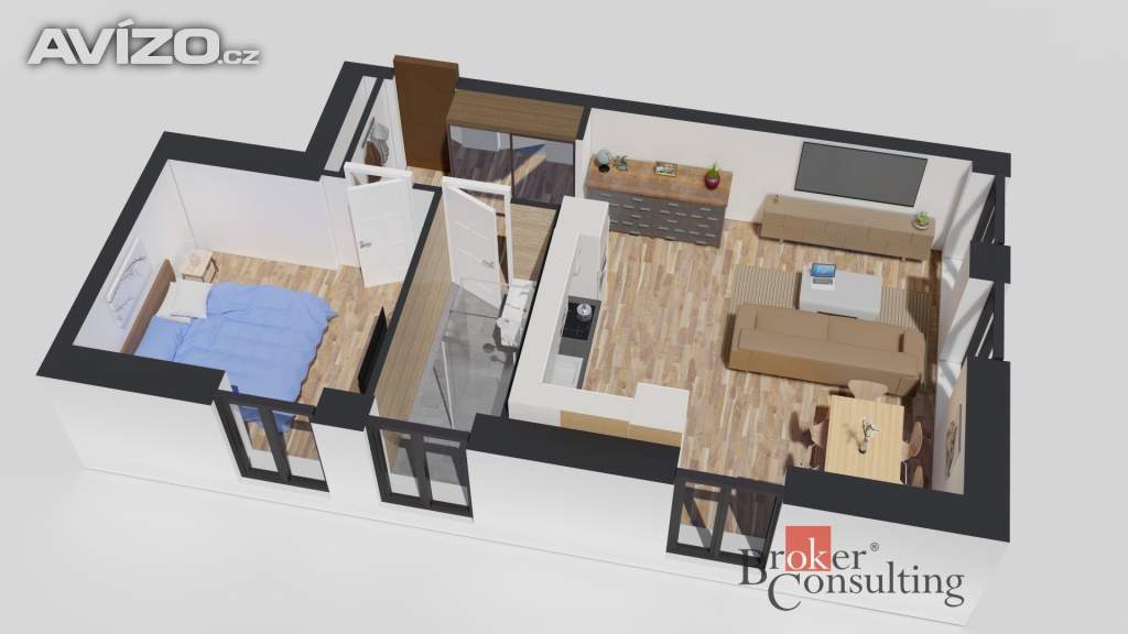 Foto inzerátu Prodej bytu 2+kk 47 m², Ostrava