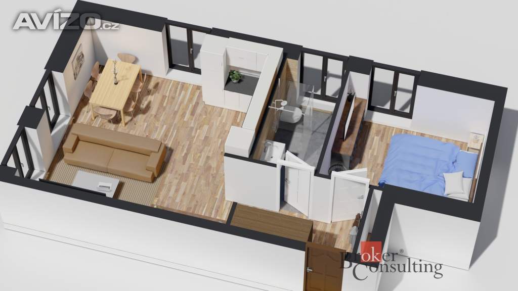 Foto inzerátu Prodej bytu 2+kk 47 m², Ostrava
