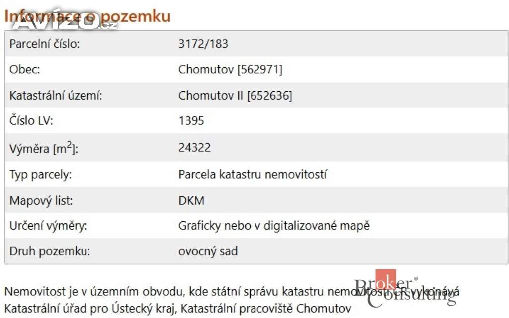 Foto inzerátu Prodej specifického pozemku 24 584 m², Chomutov