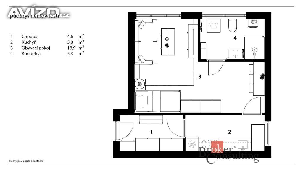 Foto inzerátu Pronájem bytu 1+kk 36 m², Žacléř