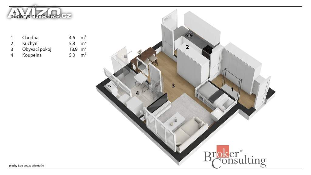 Foto inzerátu Pronájem bytu 1+kk 36 m², Žacléř