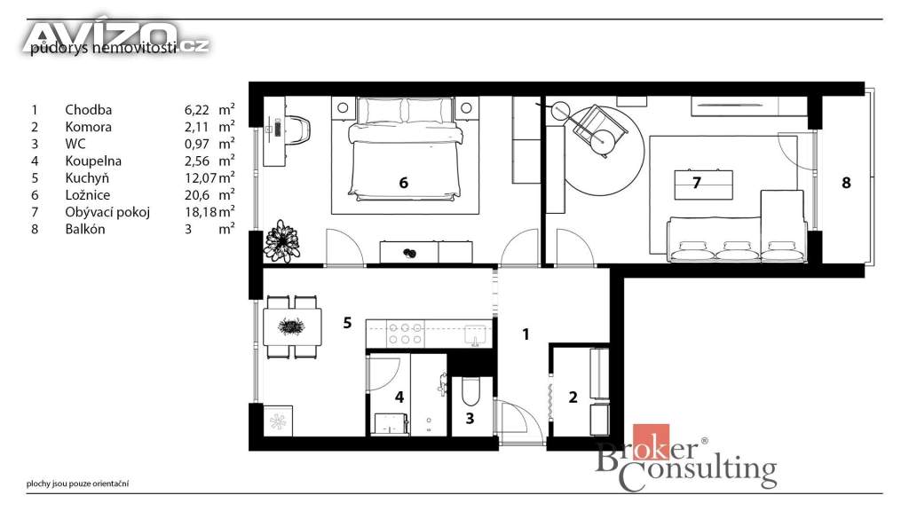 Foto inzerátu Pronájem bytu 3+1 70 m², Dobruška