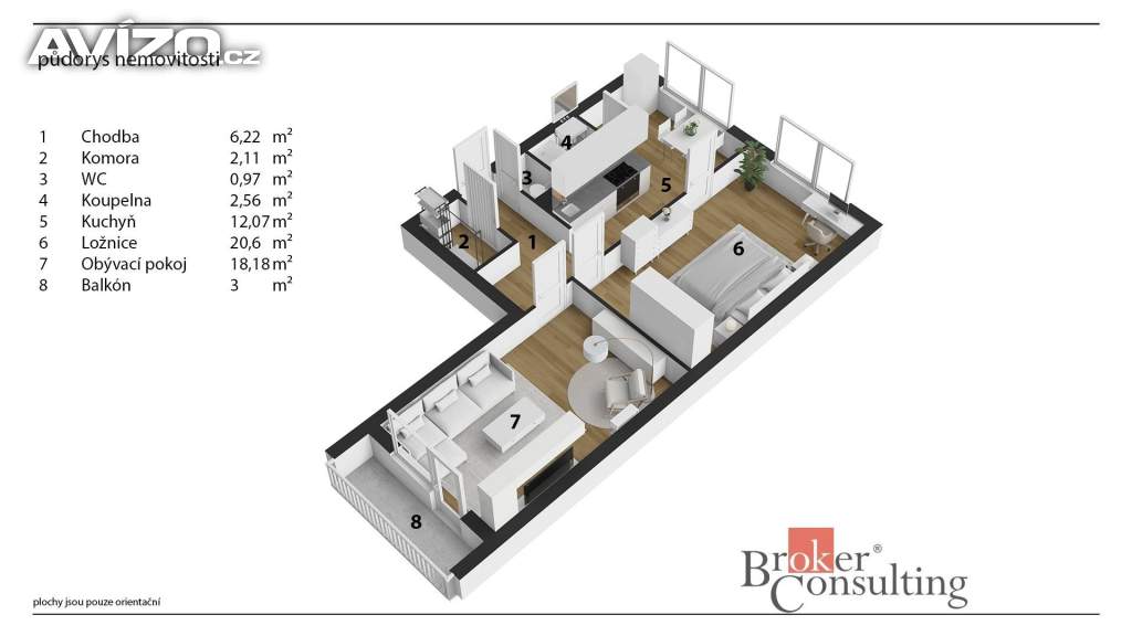 Foto inzerátu Pronájem bytu 3+1 70 m², Dobruška