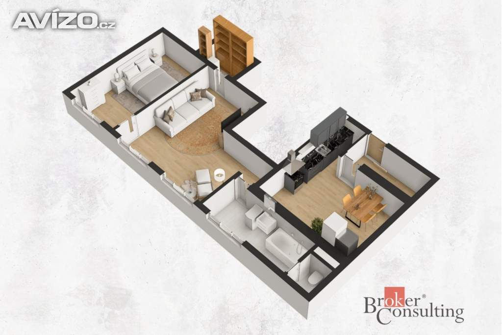 Foto inzerátu Pronájem bytu 2+1 64 m², Praha