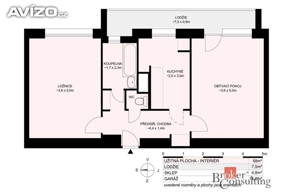 Foto inzerátu Prodej bytu 2+1 56 m², Praha