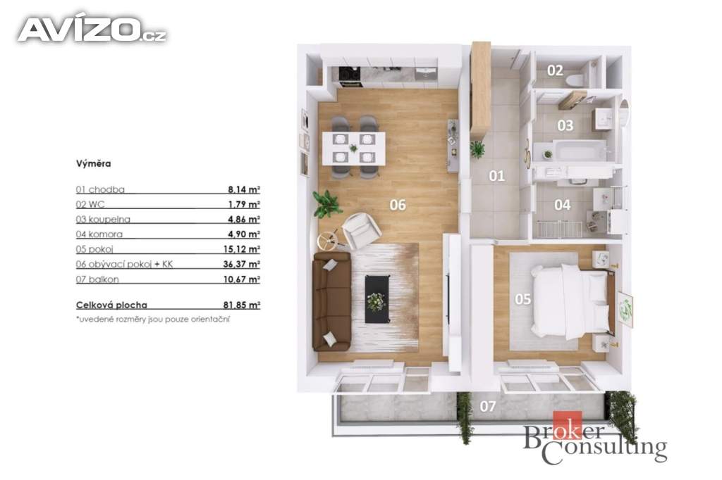 Foto inzerátu Pronájem bytu 2+kk 71 m², Jablonec nad Nisou