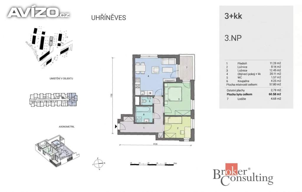 Foto inzerátu Prodej bytu 3+kk 61 m², Praha