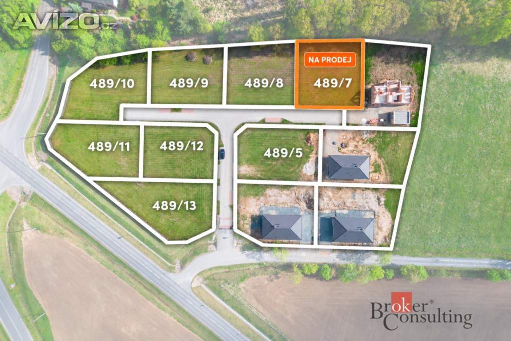 Prodej stavebního pozemku 890 m², Kamenný Újezd