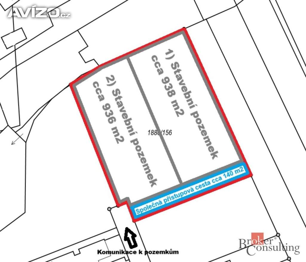 Foto inzerátu Prodej stavebního pozemku 938 m², Hodonín