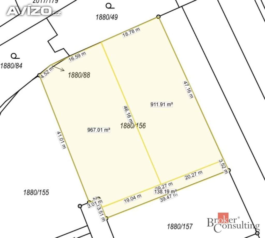 Foto inzerátu Prodej stavebního pozemku 938 m², Hodonín