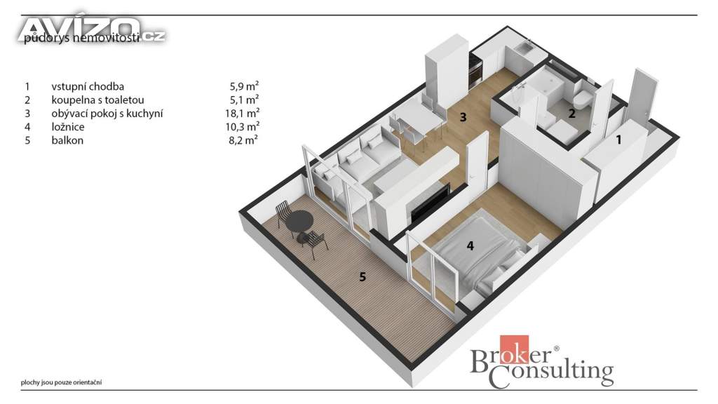 Foto inzerátu Pronájem bytu 2+kk 50 m², Hradec Králové